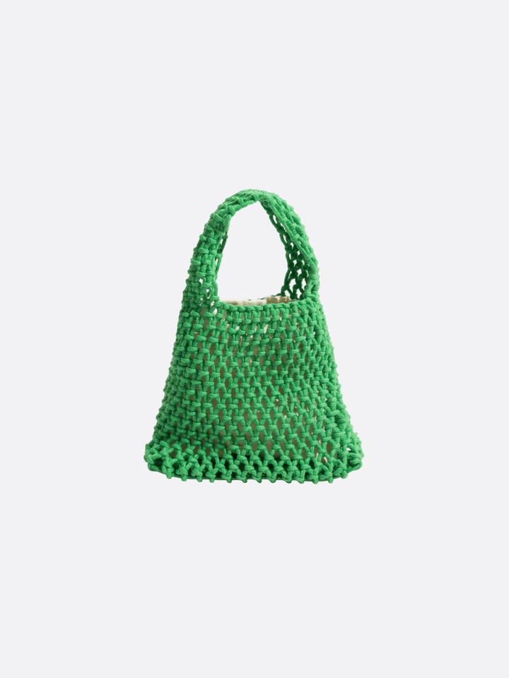sac à main filet vert