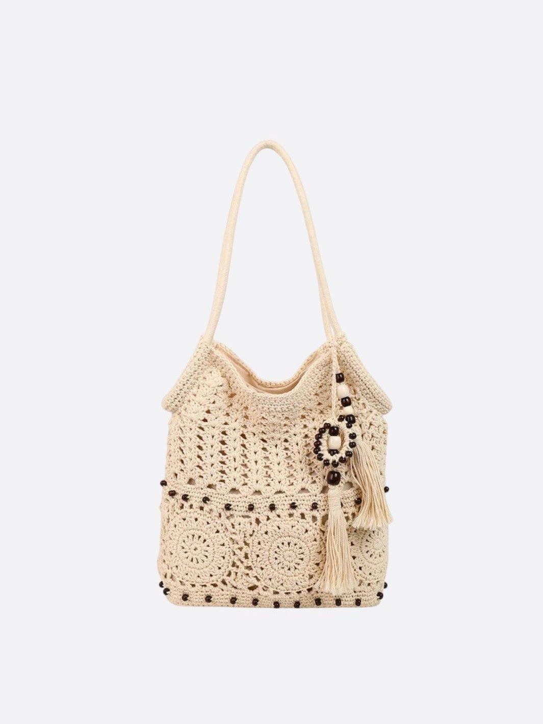 sac crochet blanc