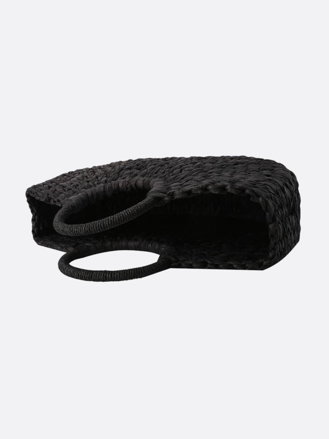 Black wicker bag
