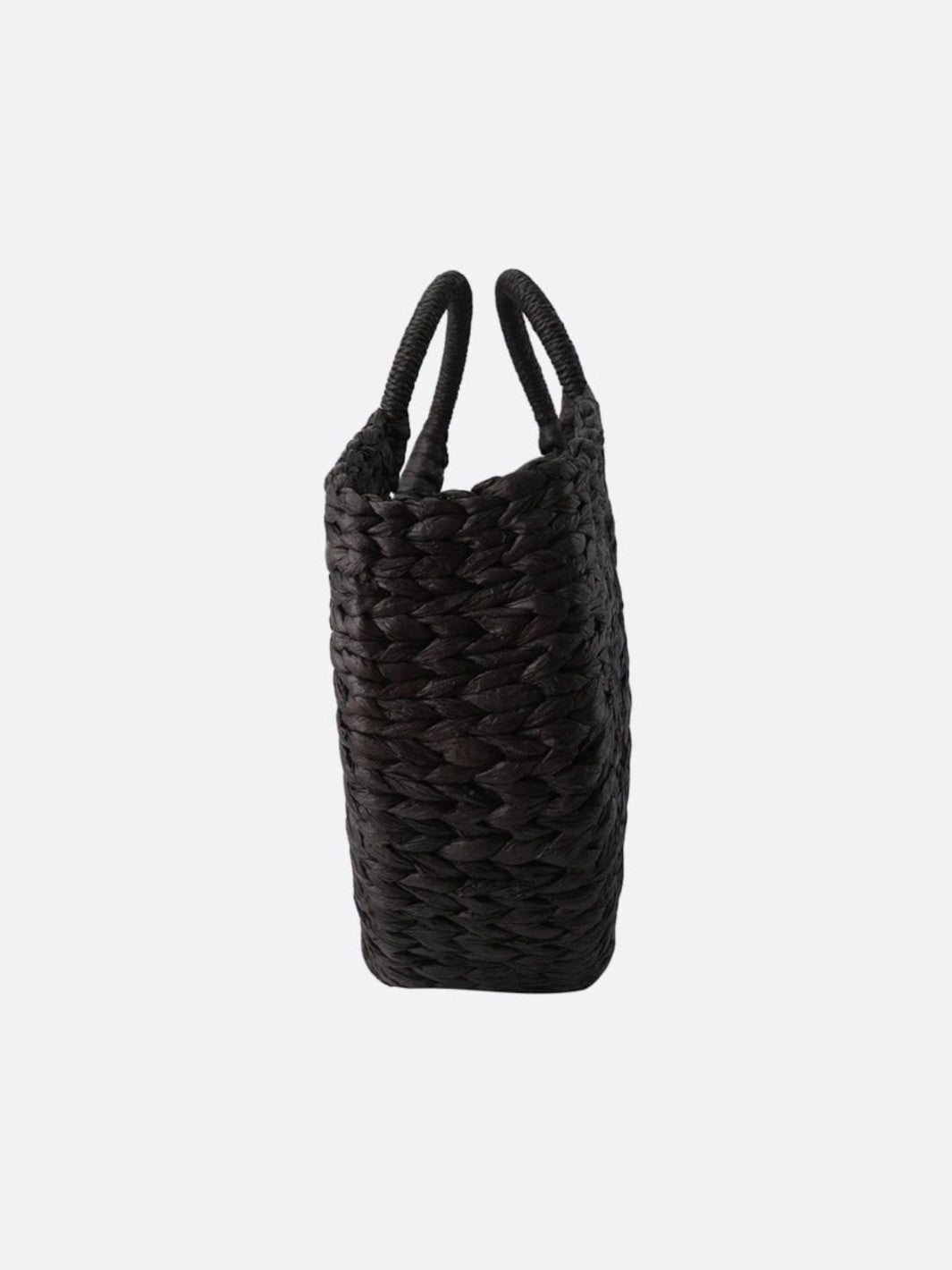 Black wicker bag