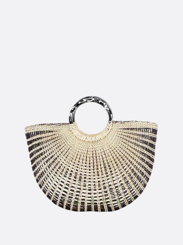 Sac panier noir et blanc